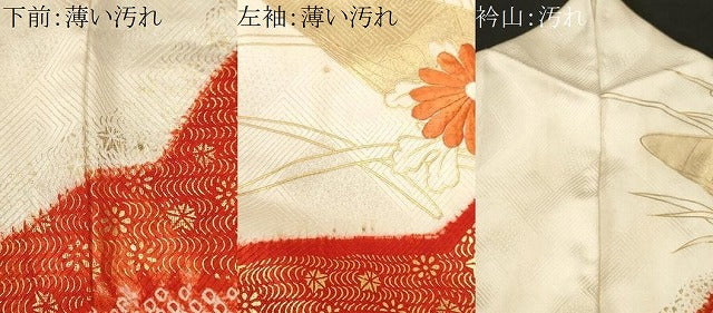 平和屋着物■豪華振袖 駒刺繍 舟 草花文 正絹 逸品 CABK3670ev