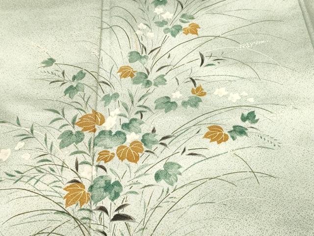 平和屋着物■訪問着 草花文 暈し染め 洗える着物 CABK3679ev