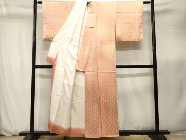 平和屋着物■上質な小紋 霞青海波 暈し染め 正絹 逸品 CABK3691ev