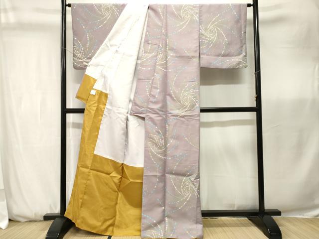 平和屋着物■小紋 抽象文様 洗える着物 CABK3710ev