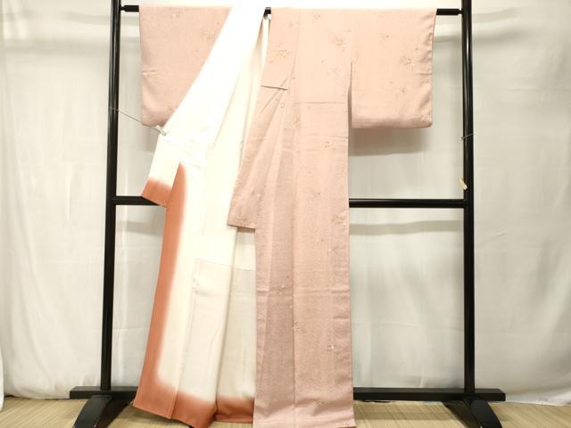 平和屋着物■上質な小紋 楓枝花文 正絹 逸品 CABK3727ev