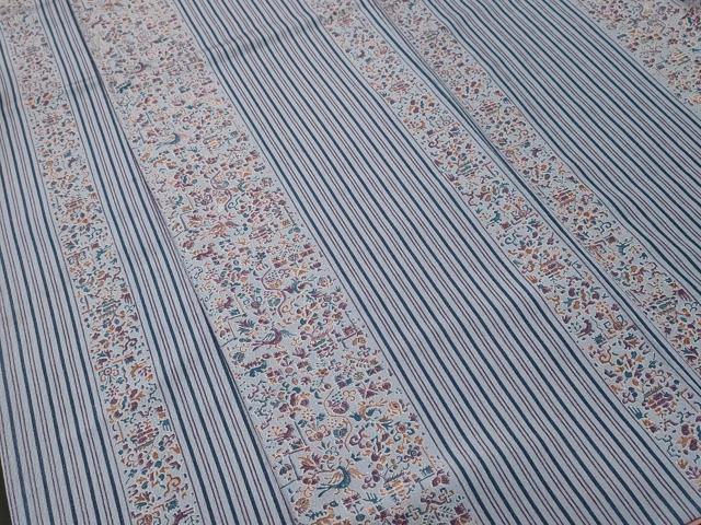 平和屋着物■小紋 花鳥間道 洗える着物 CABK3733ev