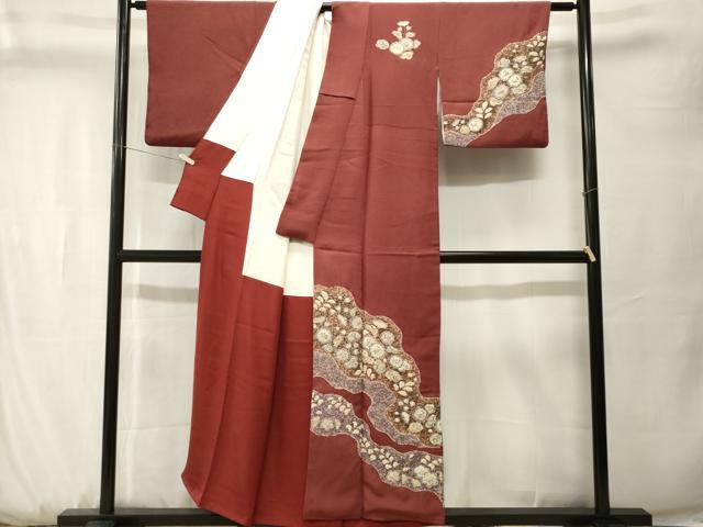 平和屋着物■訪問着 絞り 辻が花 正絹 逸品 CABK3738ev