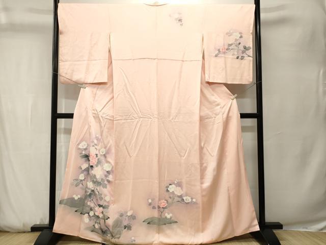平和屋着物■訪問着 草花文 暈し染め 正絹 逸品 CABK3748ev