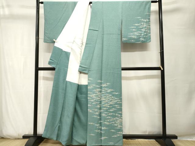 平和屋着物■訪問着 刺繍 抽象文 金彩 正絹 逸品 CABK3763ev