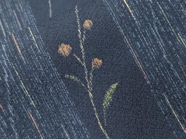 平和屋着物■小紋 草花間道 洗える着物 CABK3773ev