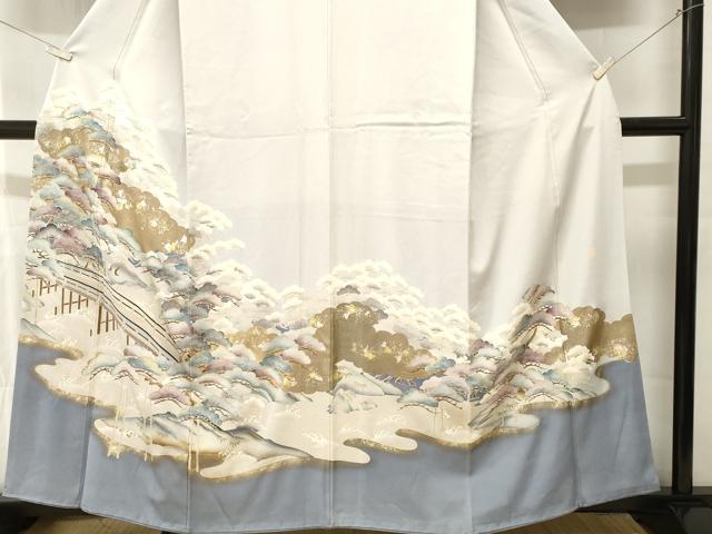 平和屋着物■豪華色留袖 作家物 浜松文 暈し染め 金銀彩 正絹 逸品 CABK3780ev