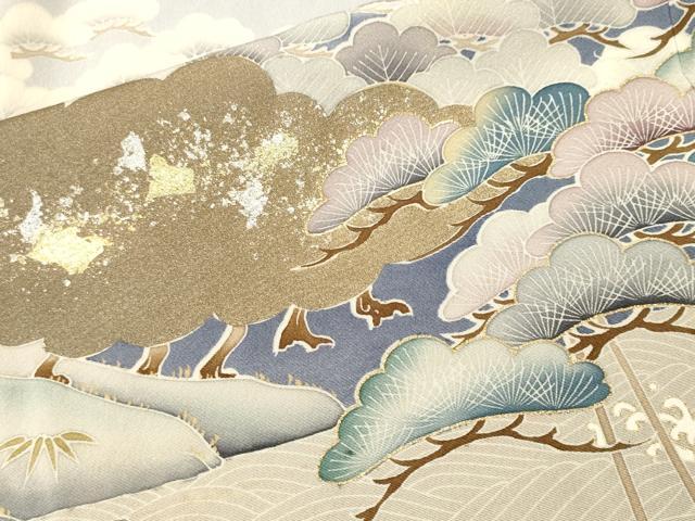 平和屋着物■豪華色留袖 作家物 浜松文 暈し染め 金銀彩 正絹 逸品 CABK3780ev