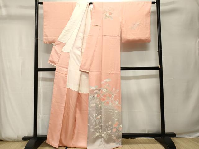 平和屋着物■訪問着 風景文 暈し染め 正絹 逸品 CABK3788ev