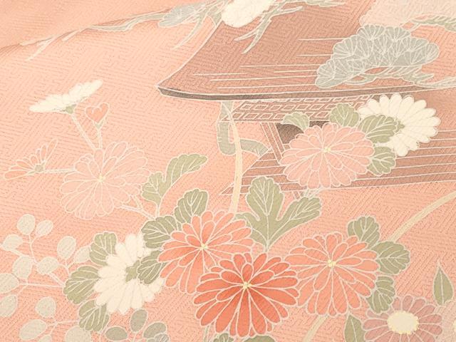 平和屋着物■訪問着 風景文 暈し染め 正絹 逸品 CABK3788ev
