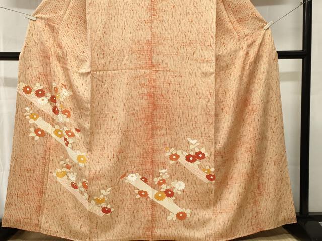 平和屋着物■訪問着 刺繍 草花文 金彩 正絹 逸品 CABK3790ev