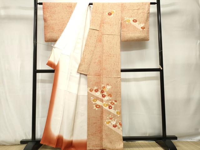 平和屋着物■訪問着 刺繍 草花文 金彩 正絹 逸品 CABK3790ev