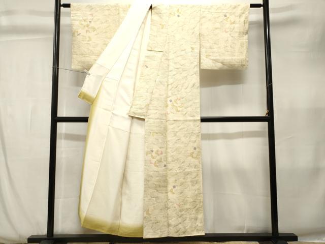 平和屋着物■上質な小紋 渦巻き舞蝶文 正絹 逸品 CABK3793ev