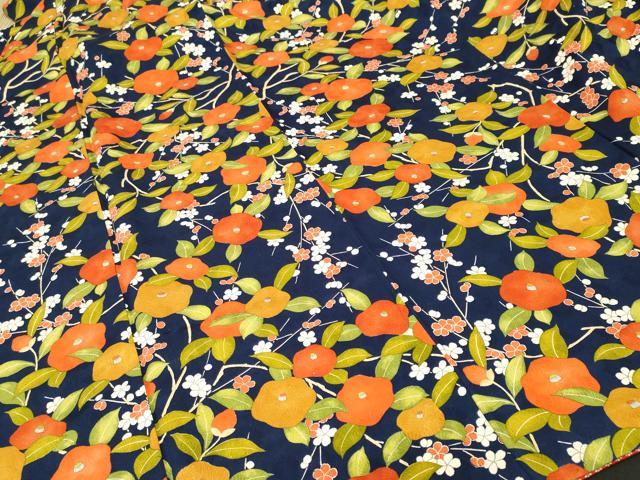 平和屋着物■上質な小紋 枝椿花文 ロング丈 正絹 逸品 CABK3794ev