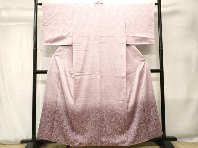 平和屋着物■訪問着 露芝霞文 暈し染め 正絹 逸品 CABK3814ev