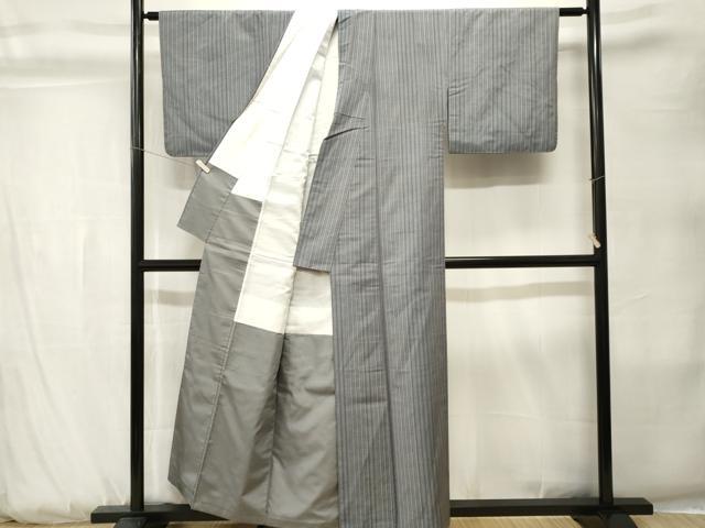 平和屋着物■上質な紬 縞 正絹 逸品 CABK3834ev