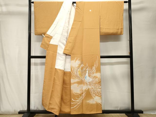 平和屋着物■豪華色留袖 刺繍 鳳凰 正絹 逸品 CABK3874ev