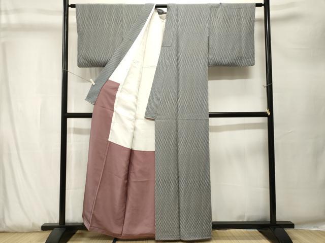 平和屋着物■上質な小紋 青海波文 正絹 逸品 CABK3885ev