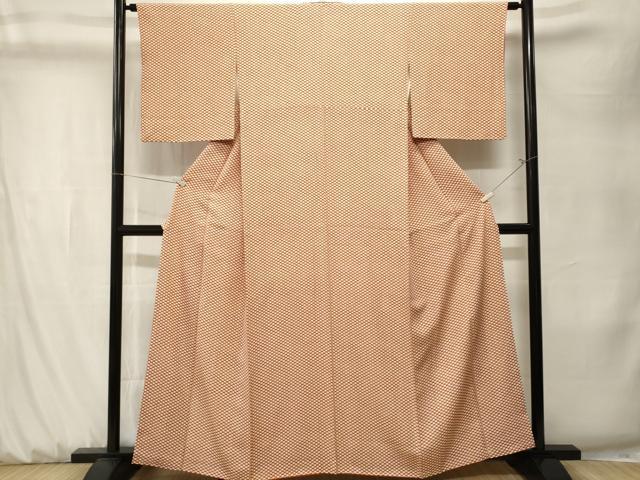 平和屋着物■上質な小紋 七宝文 正絹 逸品 CABK3928ev