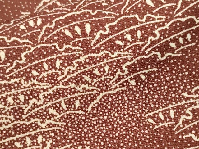 平和屋着物■上質な小紋 雪輪幾何学文 正絹 逸品 CABK3933ev