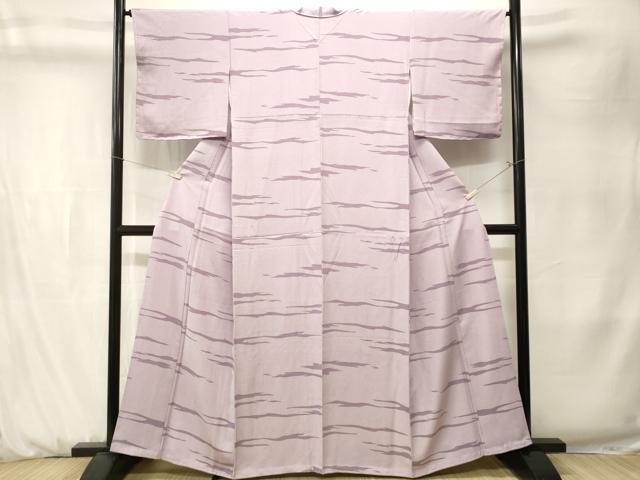 平和屋着物■上質な小紋 青海波 横段文 正絹 逸品 CABK3934ev