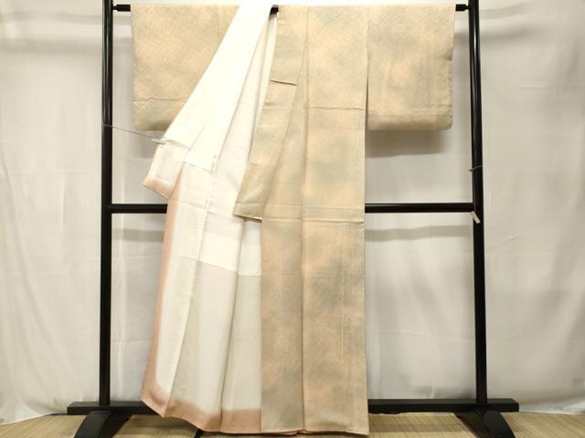 平和屋着物■上質な小紋 霞文 正絹 逸品 CABK3956ev