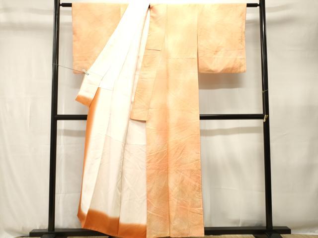 平和屋着物■上質な小紋 霞孔雀羽文 暈し染め 正絹 逸品 CABK3970ev