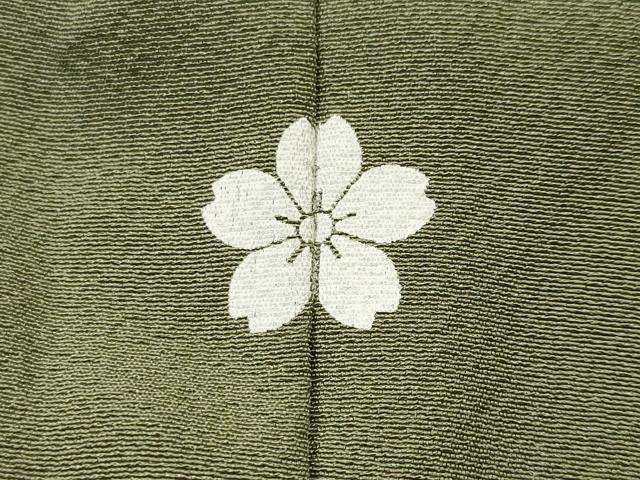 平和屋着物■上質な色無地 山葵色 正絹 逸品 CABK3982ev