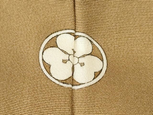 平和屋着物■上質な色無地 作家物 黄橡色 正絹 逸品 CABK3986ev