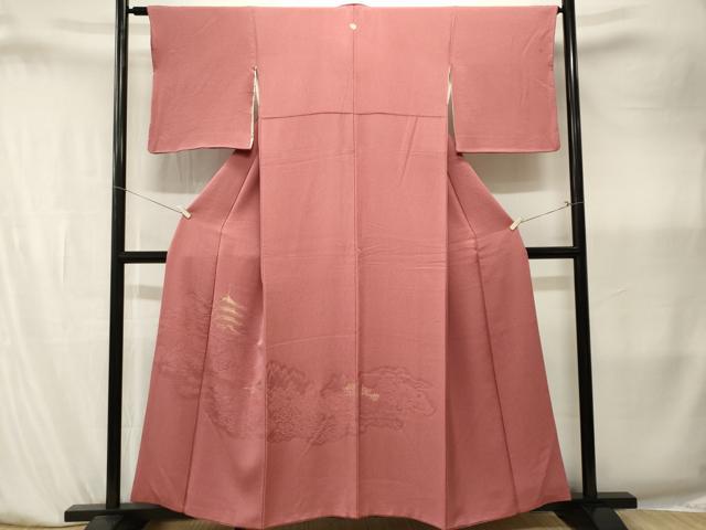平和屋着物■豪華色留袖 風景文 金糸 正絹 逸品 CABK4003ev