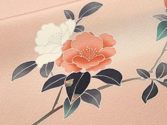 平和屋着物■訪問着 作家物 草花文 暈し染め 正絹 逸品 CABK4006ev
