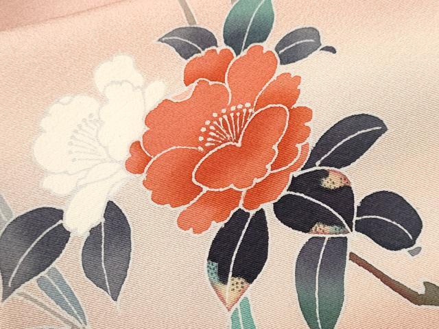 平和屋着物■訪問着 作家物 草花文 暈し染め 正絹 逸品 CABK4006ev