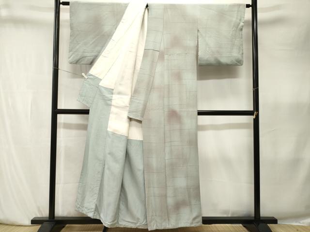 平和屋着物■上質な小紋 横段霞文 正絹 逸品 CABK4023ev