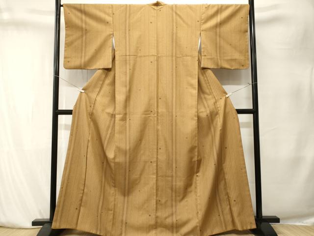 平和屋着物■小紋 縞花文 洗える着物 CABK4065ev