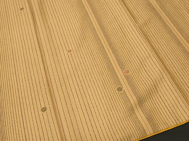 平和屋着物■小紋 縞花文 洗える着物 CABK4065ev
