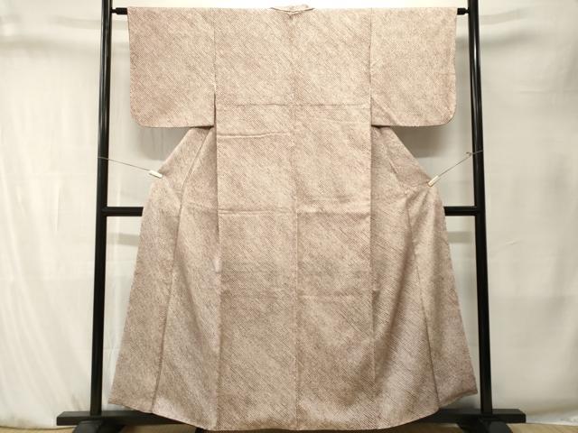 平和屋着物■大変加工の良い総絞り小紋 正絹 逸品 CABK4116ev