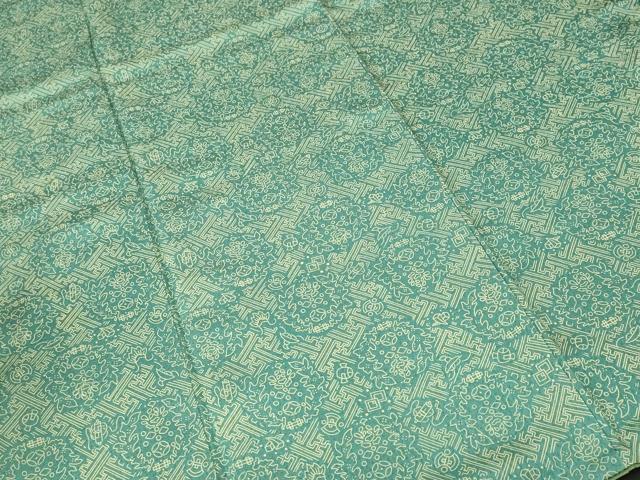 平和屋着物■上質な小紋 紗綾形宝尽くし花文 正絹 逸品 CABK4139ev