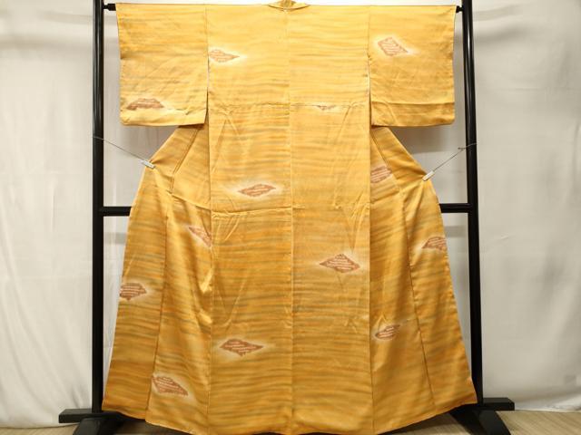 平和屋着物■上質な小紋 刺繍 霞文 暈し染め 正絹 逸品 CABK4148ev