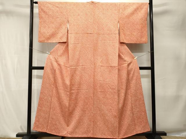 平和屋着物■大変加工の良い総絞り小紋 正絹 逸品 CABK4180ev