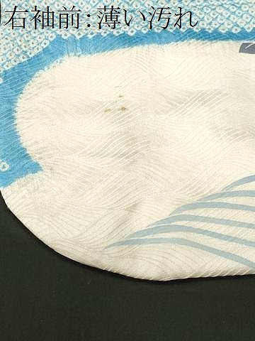 平和屋着物■豪華振袖 駒刺繍 絞り 流水草花文 銀彩 正絹 逸品 CABK4208ev