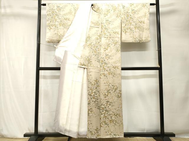 平和屋着物■上質な小紋 万寿菊 正絹 逸品 CABK4226ev