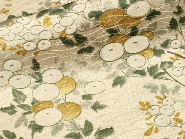 平和屋着物■上質な小紋 万寿菊 正絹 逸品 CABK4226ev