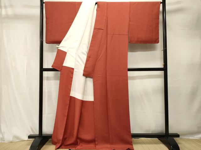 平和屋着物■本草木染作家 圓啓 江戸小紋 鮫小紋柄 ロング丈 正絹 逸品 CABK4274ev