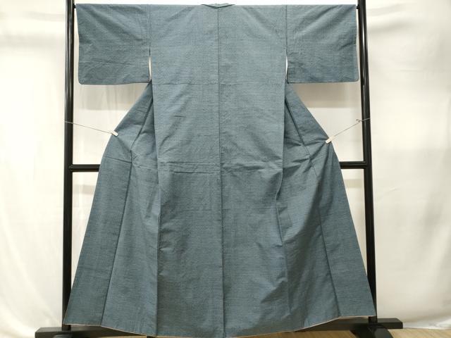 平和屋着物■上質な紬 亀甲柄 正絹 逸品 CABK4344ev