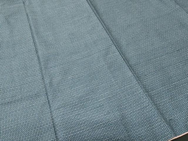 平和屋着物■上質な紬 亀甲柄 正絹 逸品 CABK4344ev