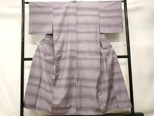 平和屋着物■上質な紬 刺繍 横段文 ますいわ屋扱い 正絹 逸品 CABK4358ev