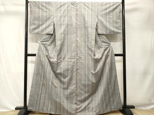 平和屋着物■上質な紬 縞 正絹 逸品 CABK4373ev