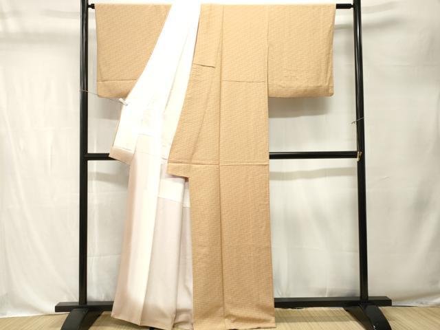 平和屋着物■江戸小紋 瓦小紋柄 正絹 逸品 CABK4375ev