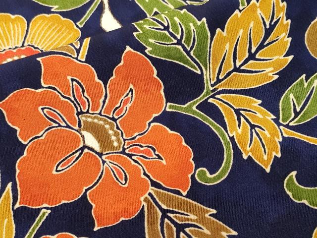 平和屋着物■上質な小紋 花唐草文 金彩 正絹 逸品 CABK4378ev