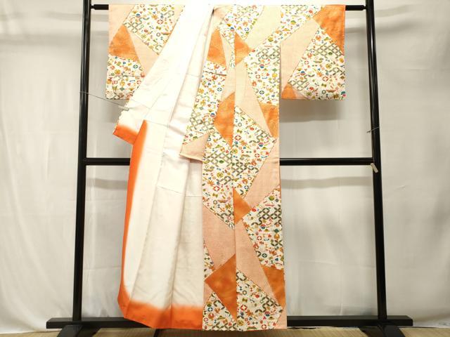平和屋着物■上質な小紋 切嵌宝尽くし七宝文 金彩 正絹 逸品 CABK4379ev